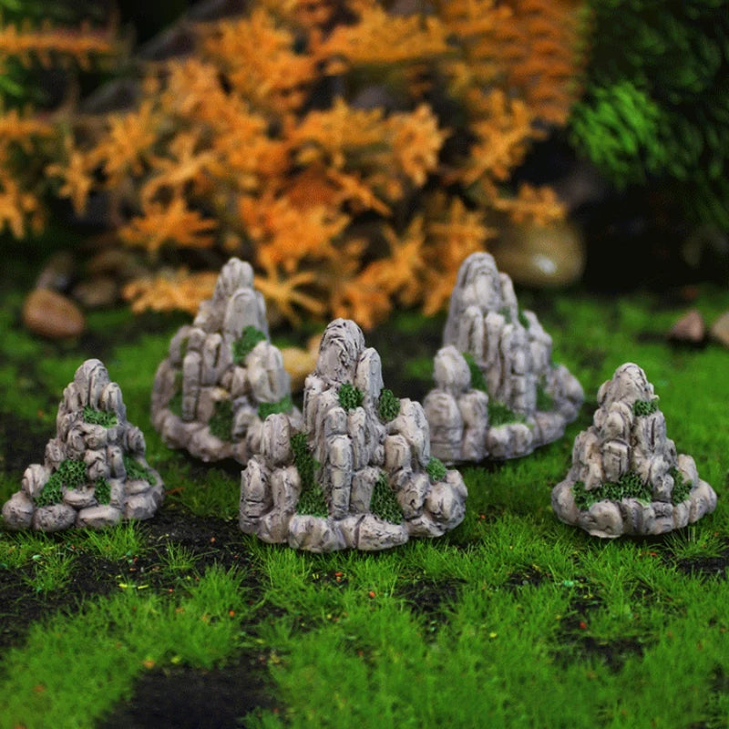 Fairy Garden Accessories Home Decoration Aquarium Rock Mini Mountain Qme