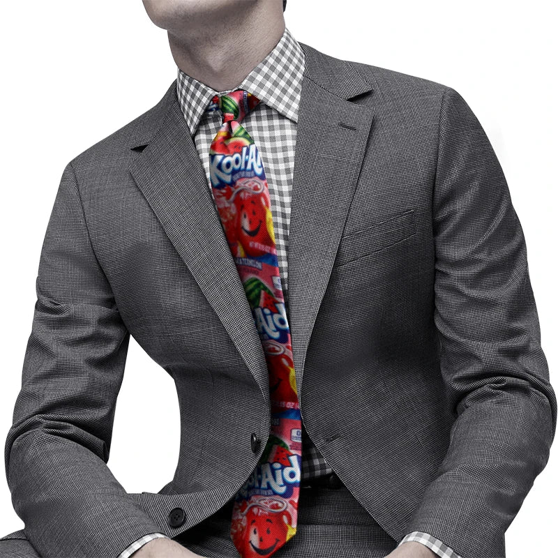 Trend Street Art Printed Tie Skateboard Youth Unisex Casual Fashion Qme