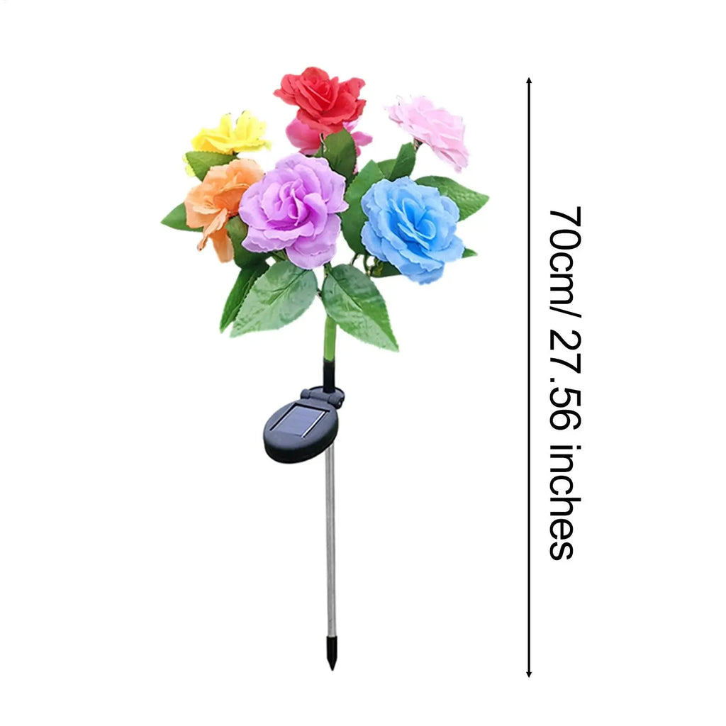 Solar Garden Lights Ground Stakes Yard Decor Pathway Porch Fence Qme