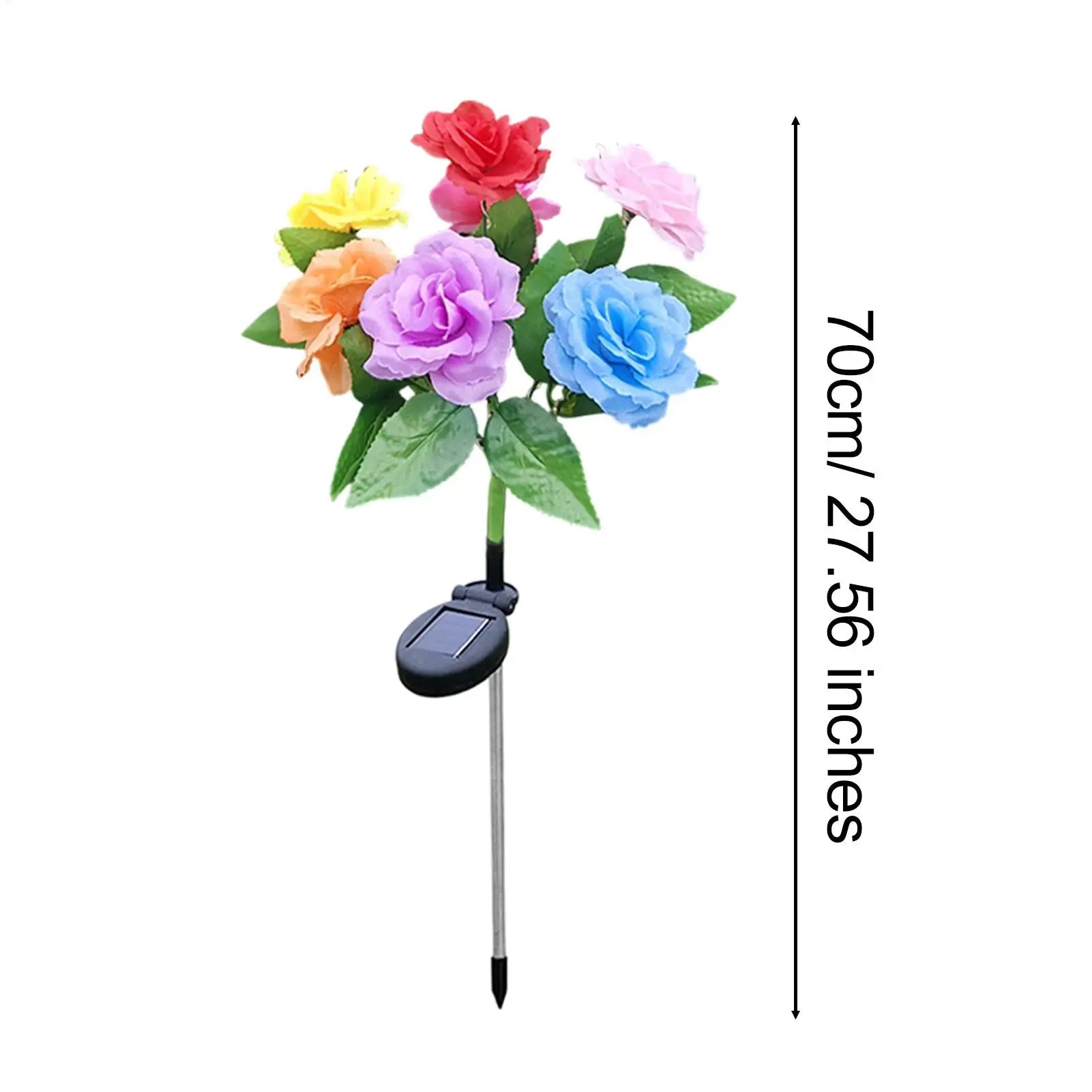 Solar Garden Lights Ground Stakes Yard Decor Pathway Porch Fence Qme