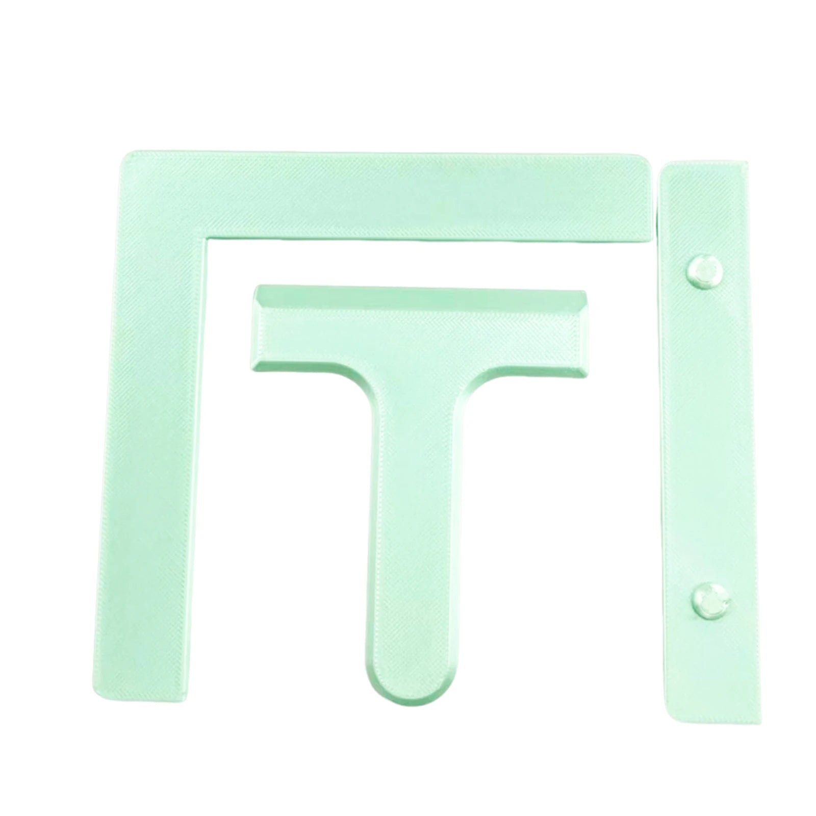 3-Piece Set Diamond Painting Alignment Ruler Diamond Art Straightening Tool Fits Square Kits for Adults Keeps Drills Aligned Qme Mint Green
