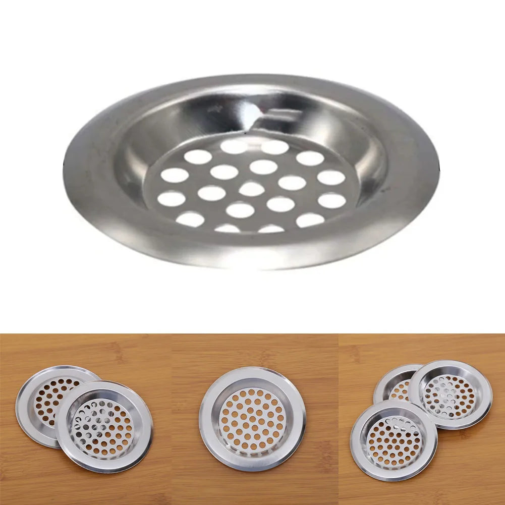 Water Sink Filter Sink Mesh Strainer Stainless Steel Bathroom Floor Drain Cover Shower Hair Catche Household Accessories Qme