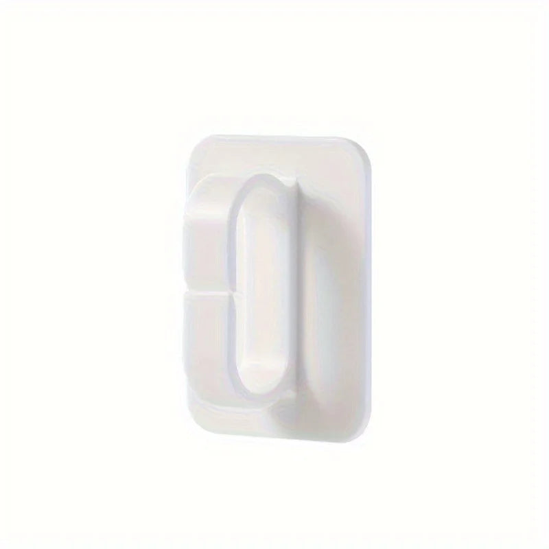 1pc Strong Adhesive Comb Hook for Multifunctional Utility, Spray Bottle Storage, and Umbrella Rack Qme white