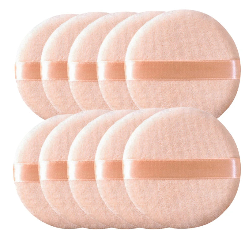 Professional Round Shape Facial Face Body Powder Foundation Puff Qme Skin China Mainland