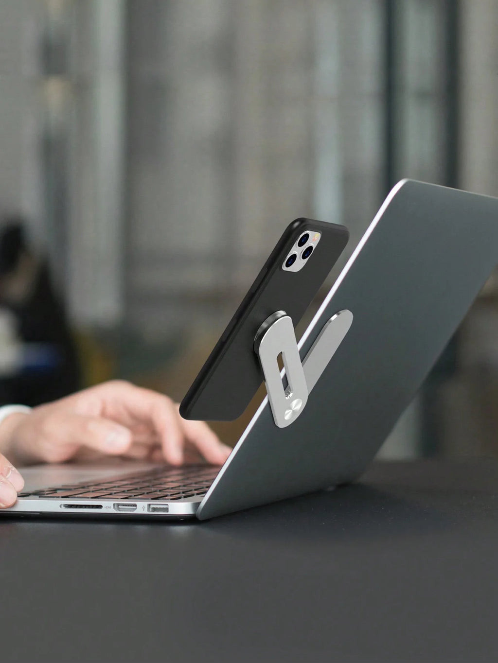Aluminum Alloy Laptop Dual-screen Expansion Phone Holder Computer Qme