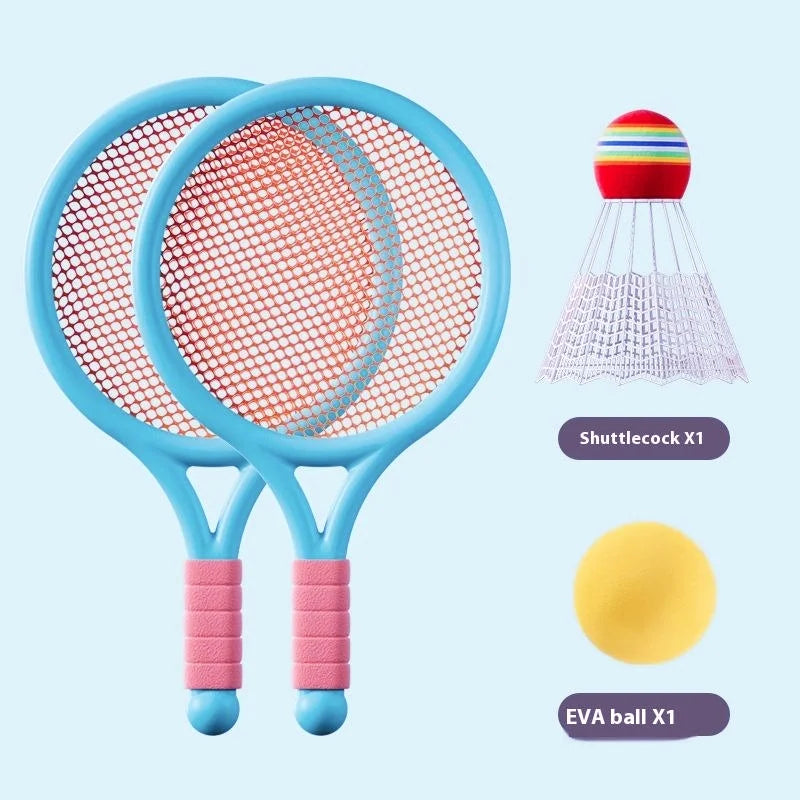 1 Setlightweight Children Tennis Badminton Racquets Kids Rackets Qme Blue EVA Ball