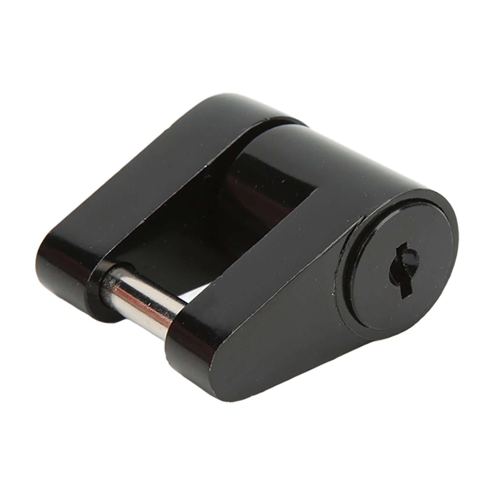 Black 1/4in Trailer Lock Zine Alloy Anti Theft Trailer Hitch Coupler Lock with 2 Keys for RV Truck Trailer Lock Qme