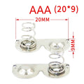20 DIY Accessory AA AAA Battery Box Positive Negative Sheets Spring Qme AAA 20X9MM