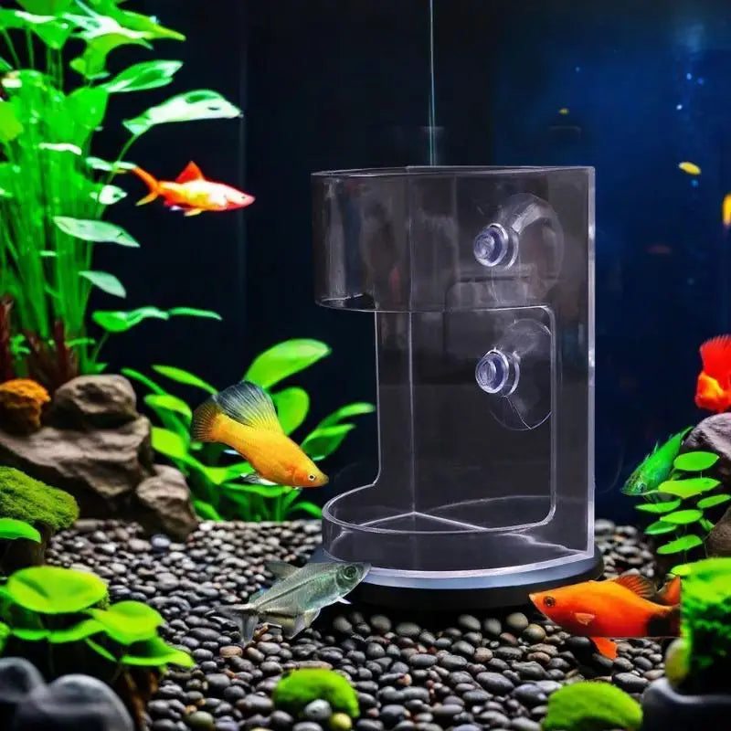 1 3 Fish Tank Station Circle Aquarium Accessory Suction Cup Floating Qme
