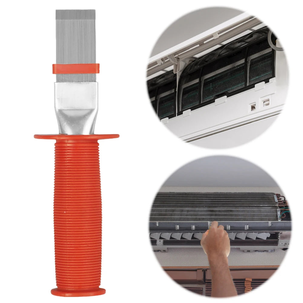 Straightening Cleaning Brush Rake Tool Brush Air Conditioner Fin Cleaning Comb Condenser Radiator Fin Brush Cleaner Clean Tools Qme