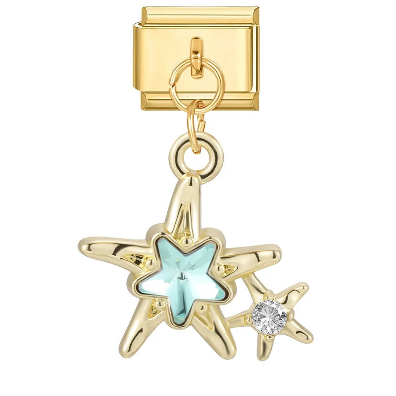 Charm Cute Cartoon Pearl Dogs Horse Pendant Italian Link Fit Bracelet