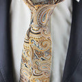 Men Silk Tie Business Classical Uniformal Party Suit Shirt Qme color1