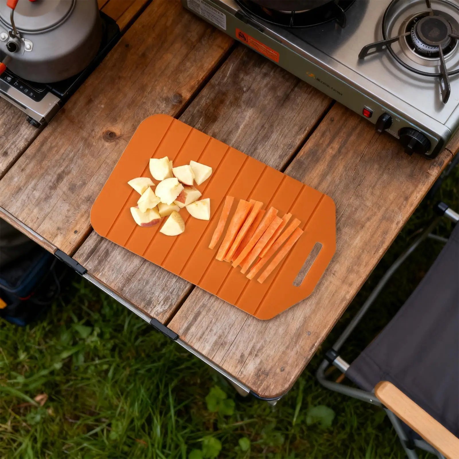 Cutting Board Silicone Foldable Flexible Portable Chopping Mat Qme