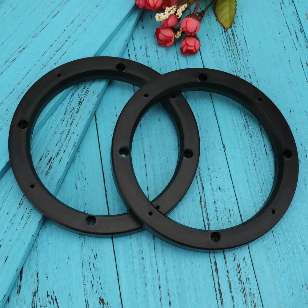 Universal 6.5 Inch Beveled Car Speaker Spacer Adapter Refitting Audio Mat Qme