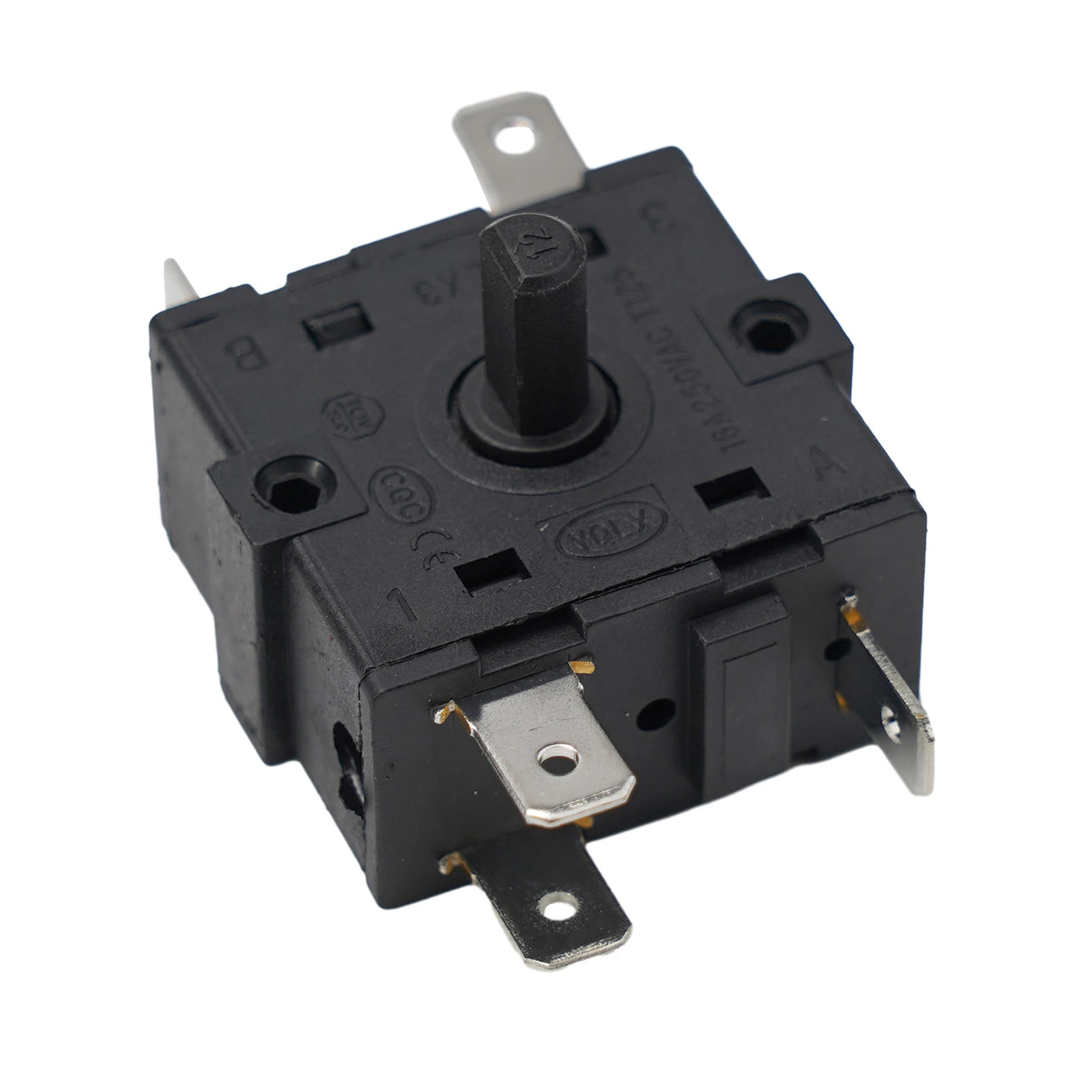 AC 250V 16A Rotary Switch Selector Electric Radiators Supporting Both Qme 5 pin