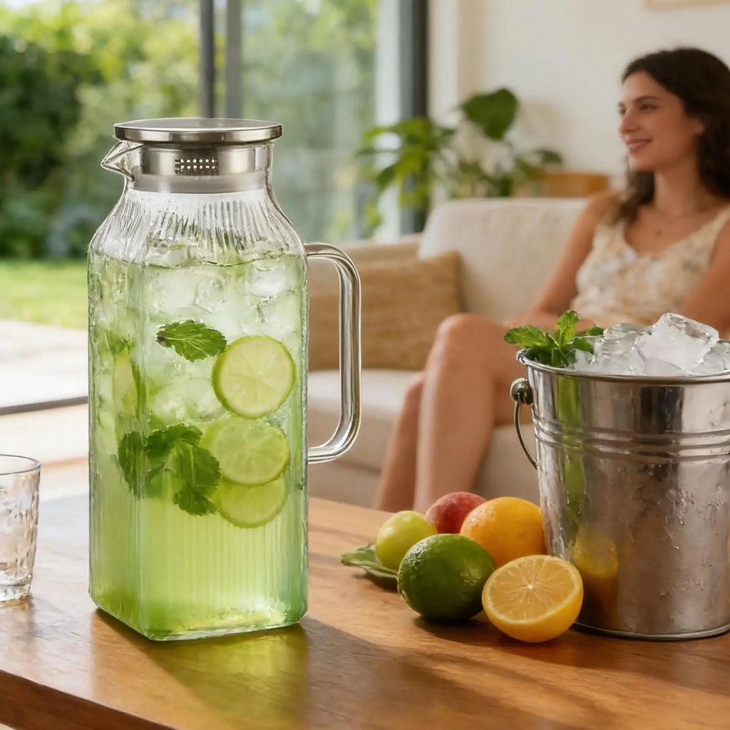 Pitcher Lid Clear Heat Resistant Large Thickened Carafe Water Qme