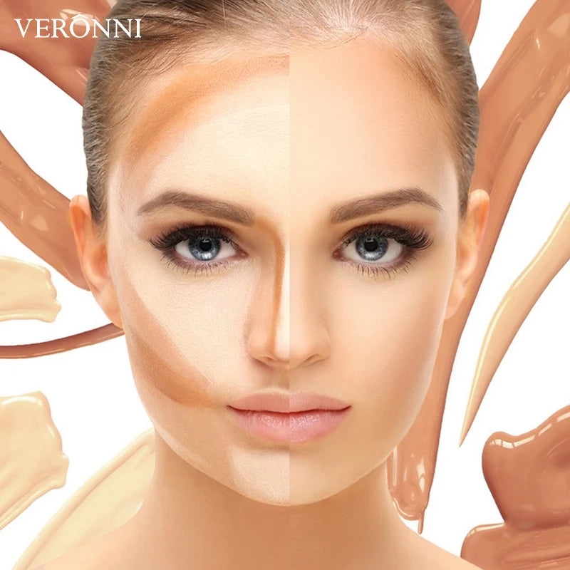 VERONNI 6 Colors Concealer Palette Full Coverage Waterproof Long Qme