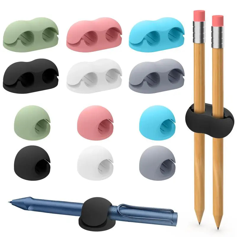 Self-adhesive Silicone Pen Holder Anti-slip Anti-loss Organizer Qme