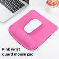 Square EVA Anti Slip Strap Wrist Rest Mouse Pad Soft Comfortable Qme Pink