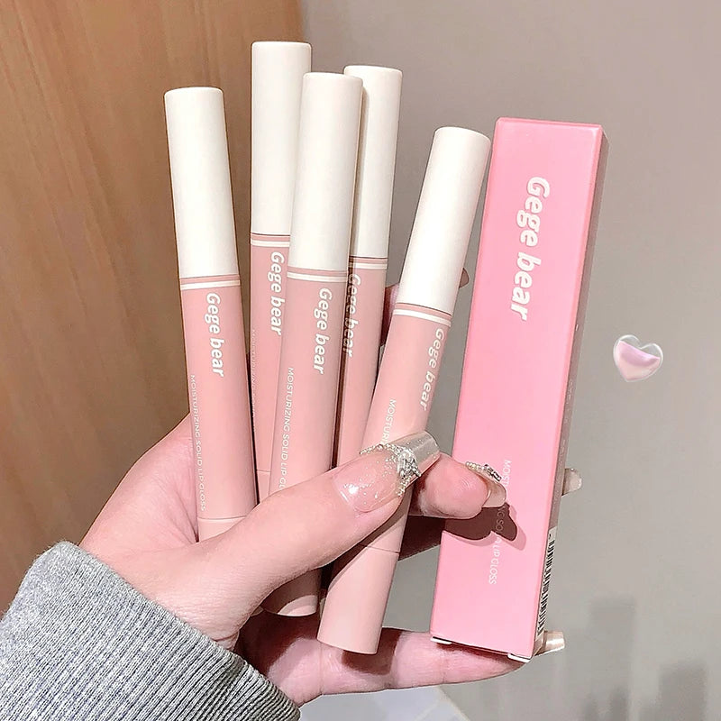 Gege Bear Mirror Lip Glaze Lipstick Moisturizing Effect Long-lasting Qme