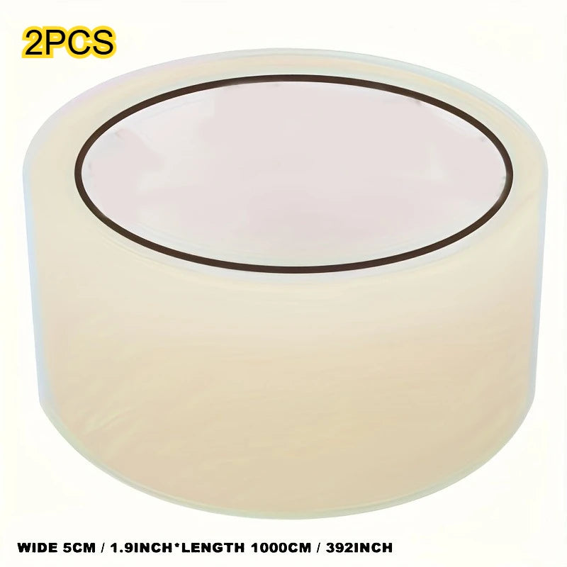 Window Door Weather Stripping Tape, Transparent Anti-leakage Seal Strip, Waterproof Windproof, Self-adhesive, No Residue Qme 5cm 10m-2pcs
