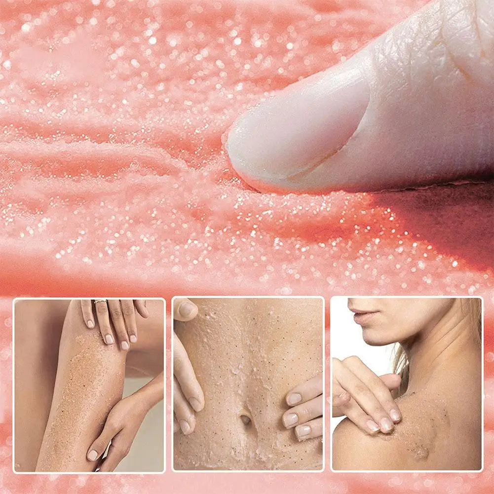 Body Scrub Exfoliating Salt Removes Dead Skin Natural Face Foot Hands Qme