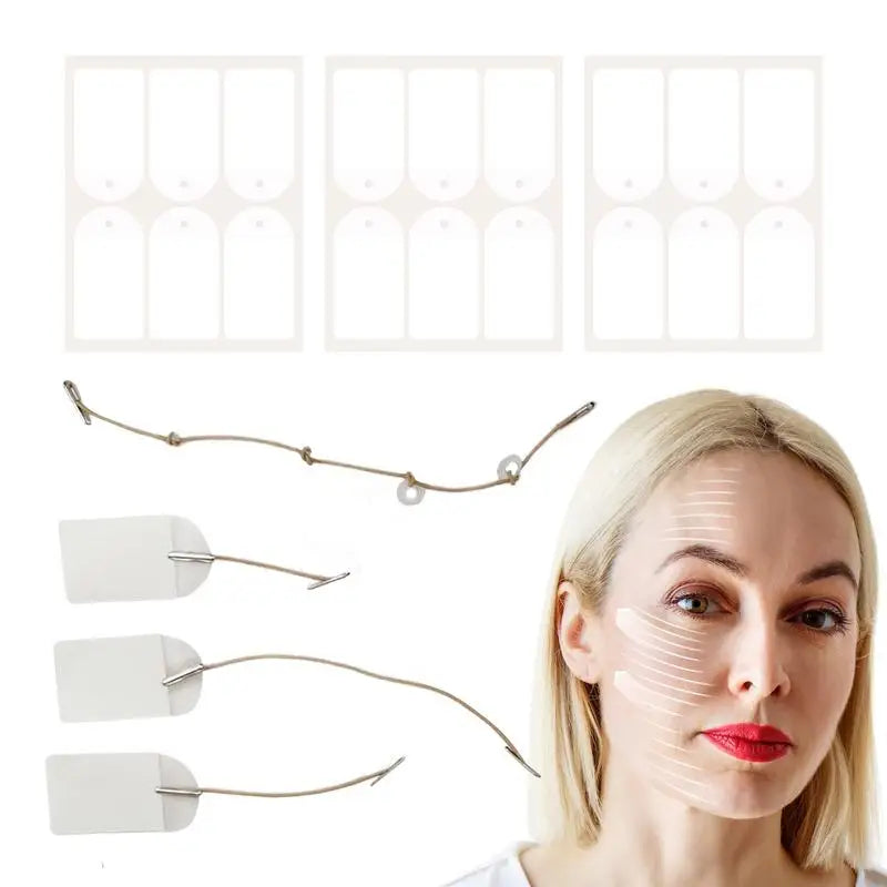 Waterproof V Face Makeup Adhesive Tape Invisible Breathable Lift Face Sticker V-Shape Chin Adhesive Lifting Face Stickers Qme