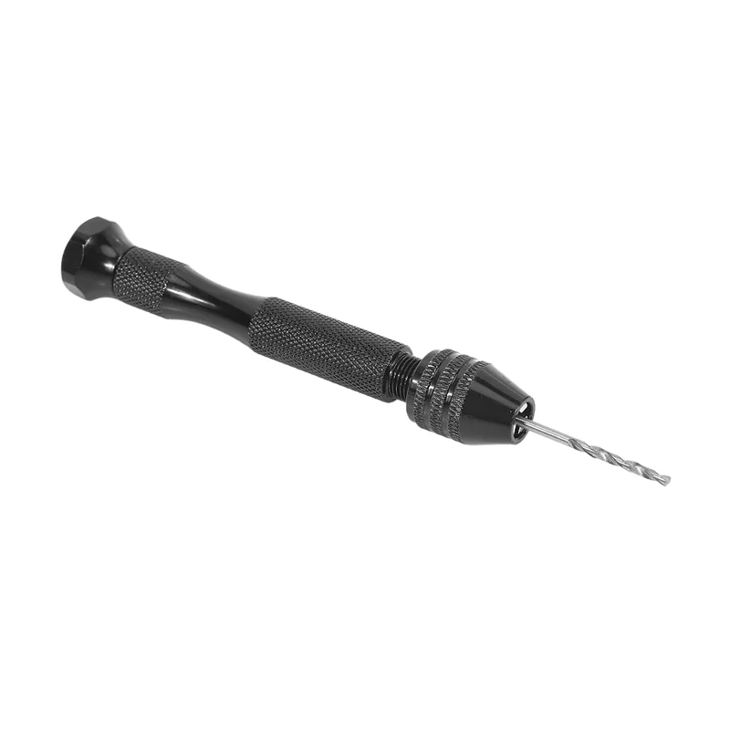 A02F-Hand Drill Set Precision Pin Vise With 50 Pieces Mini Twist Drill Bits For Model,Diy,Jewelry Making Qme