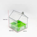 Hanging Parrot Feeder Prevent Scattering Bird Feeding Bowl Qme A2