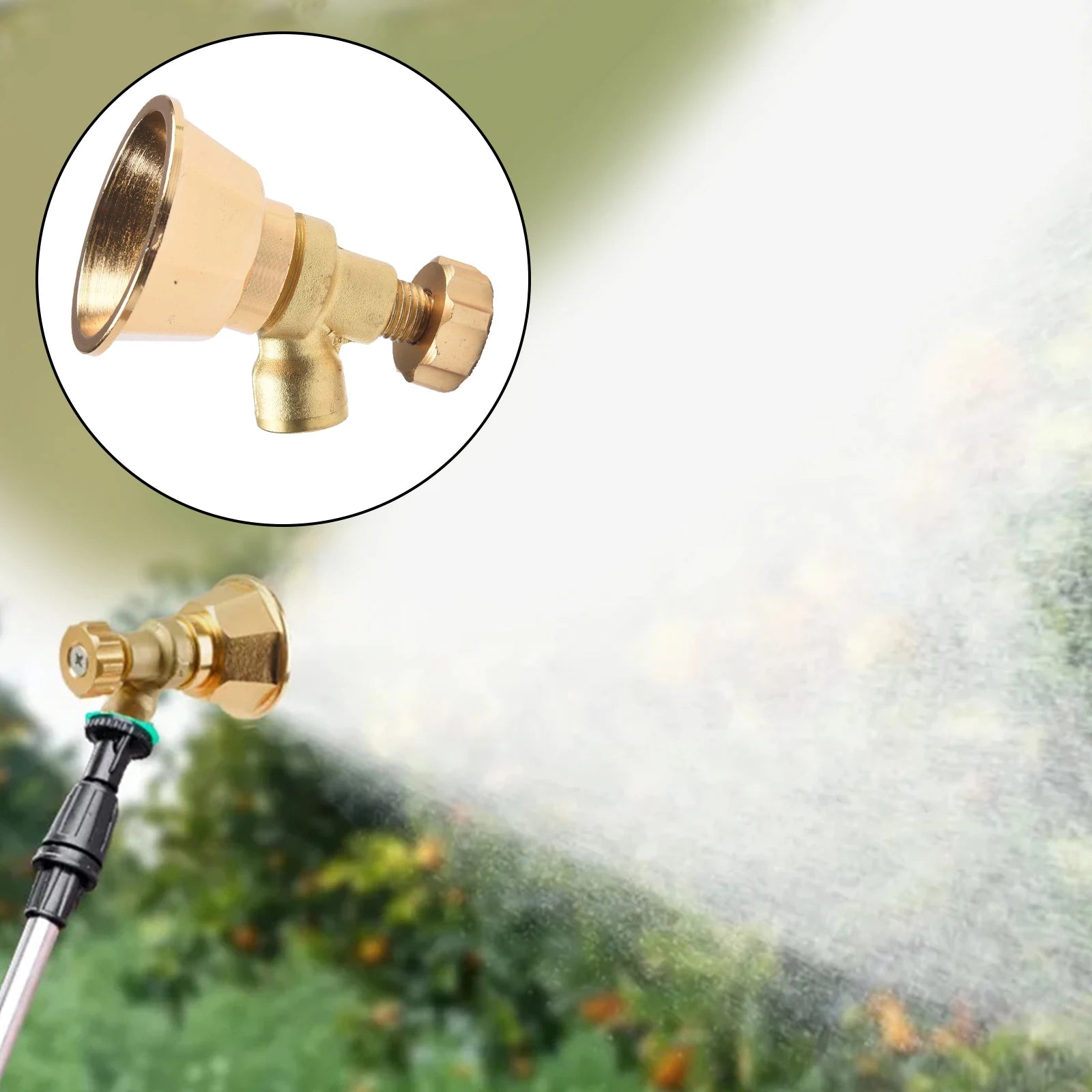 Agricultural Atomization Adjustable Sprayer Nozzle Aluminum Multiple Modes Sprayer Nozzle Easy To Install Qme