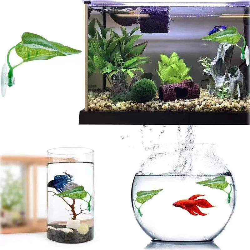 Resting Leaves Spawning Artificial Aquatic Plant Aquarium Landscaping Qme