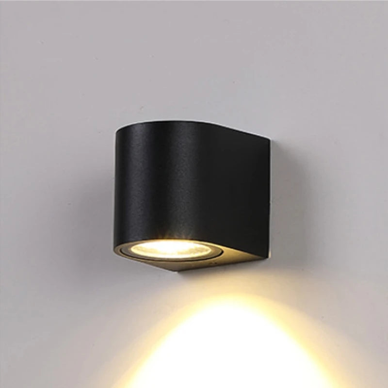5W Outdoor IP65 LED Wall Lamps Modern Waterproof LED Sconce Porch Garden Aisle Exterior Wall Mount Lighting Fixture110/220V Qme