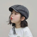 Kids Forward Cap Spring Autumn Baby Toddler Newsboy Hat Soft Cotton Qme GRAY
