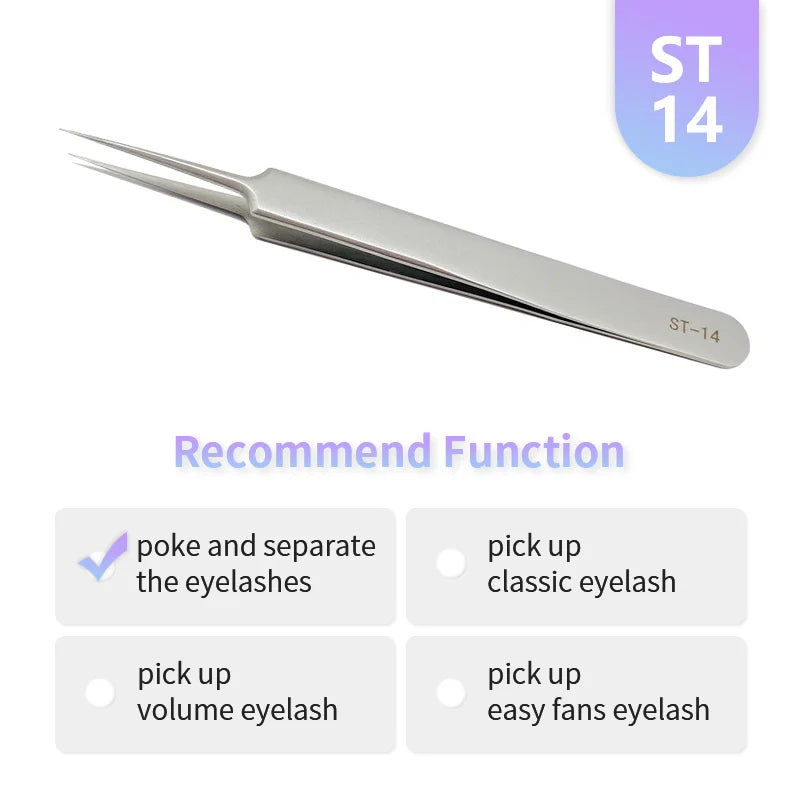 NATUHANA Anti-static Straight Eyelash Extension Tweezers Industrial