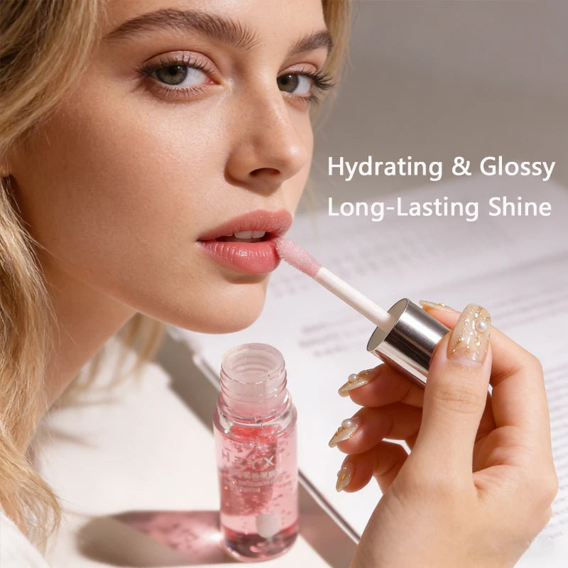 Water Sensitive Fruit Pulp Fragrant Lip Gloss Smooth Texture Ice Qme