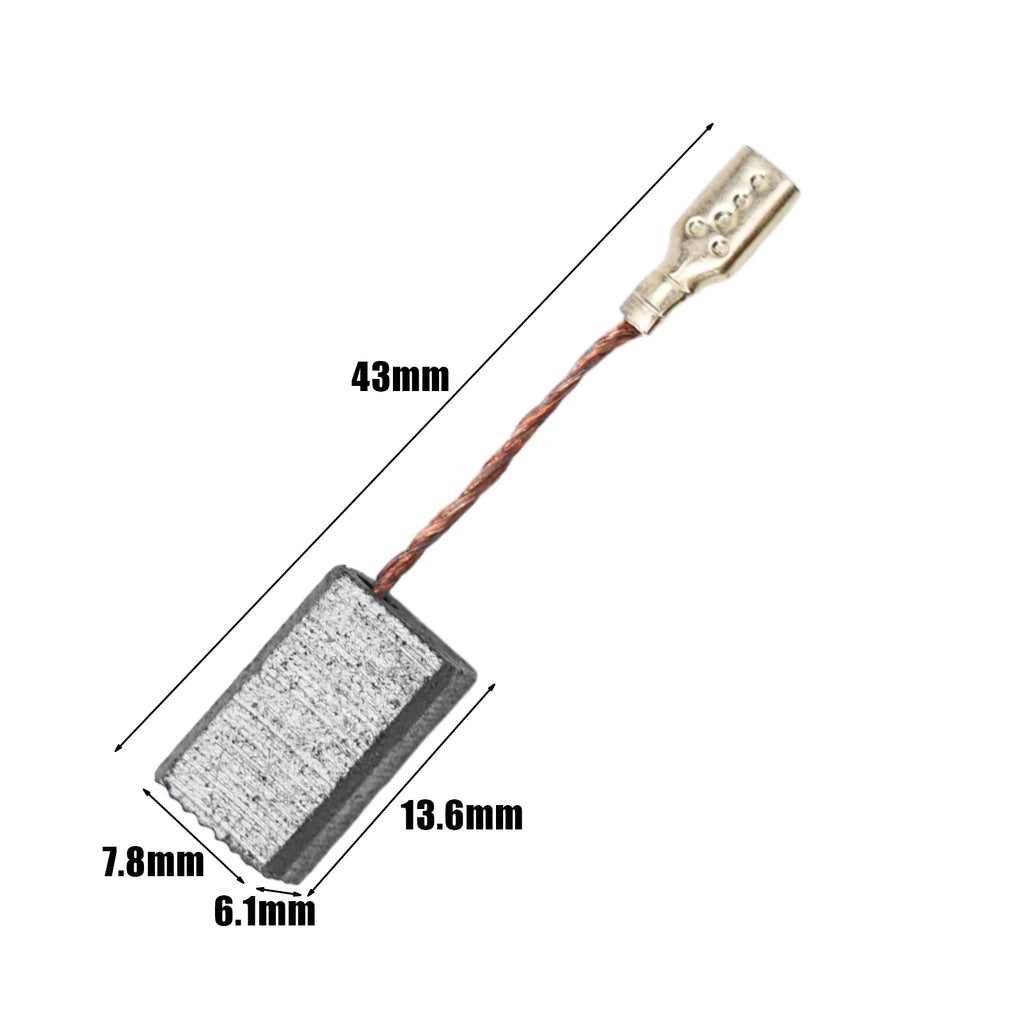 40pcs/set Motor Carbon Brushes Set Graphite Copper Carbon Brushes For Electric Hammer Electric Drill Angle Grinder 6x8x14mm Qme