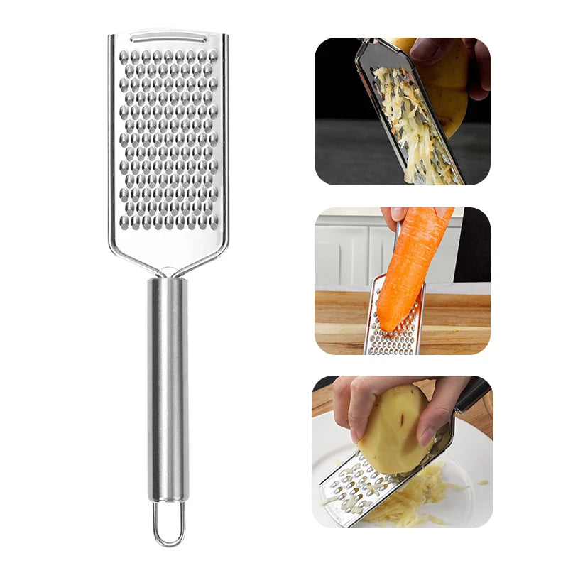 Micro-blade Fine Grater Stainless Steel Handle Hard Cheese Carrot Qme