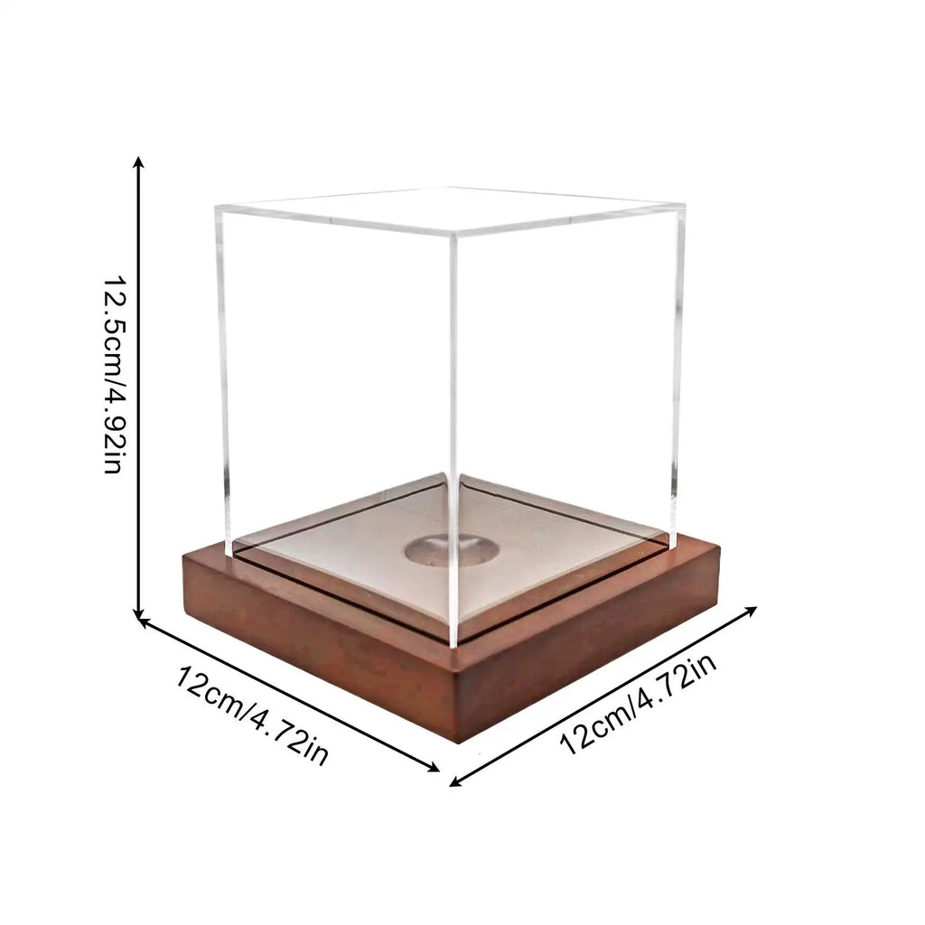 Baseball Holder Acrylic Clear Autographed Balls Box Display Cases Qme