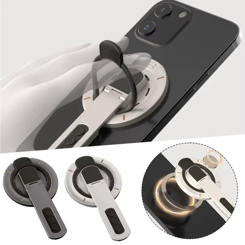 1Pc 360°Roration Stand For Mobile Phone Magnetic Ring Phone Grip Magnetic Suction Handphone Gym Universal Finger Ring Bracket Qme