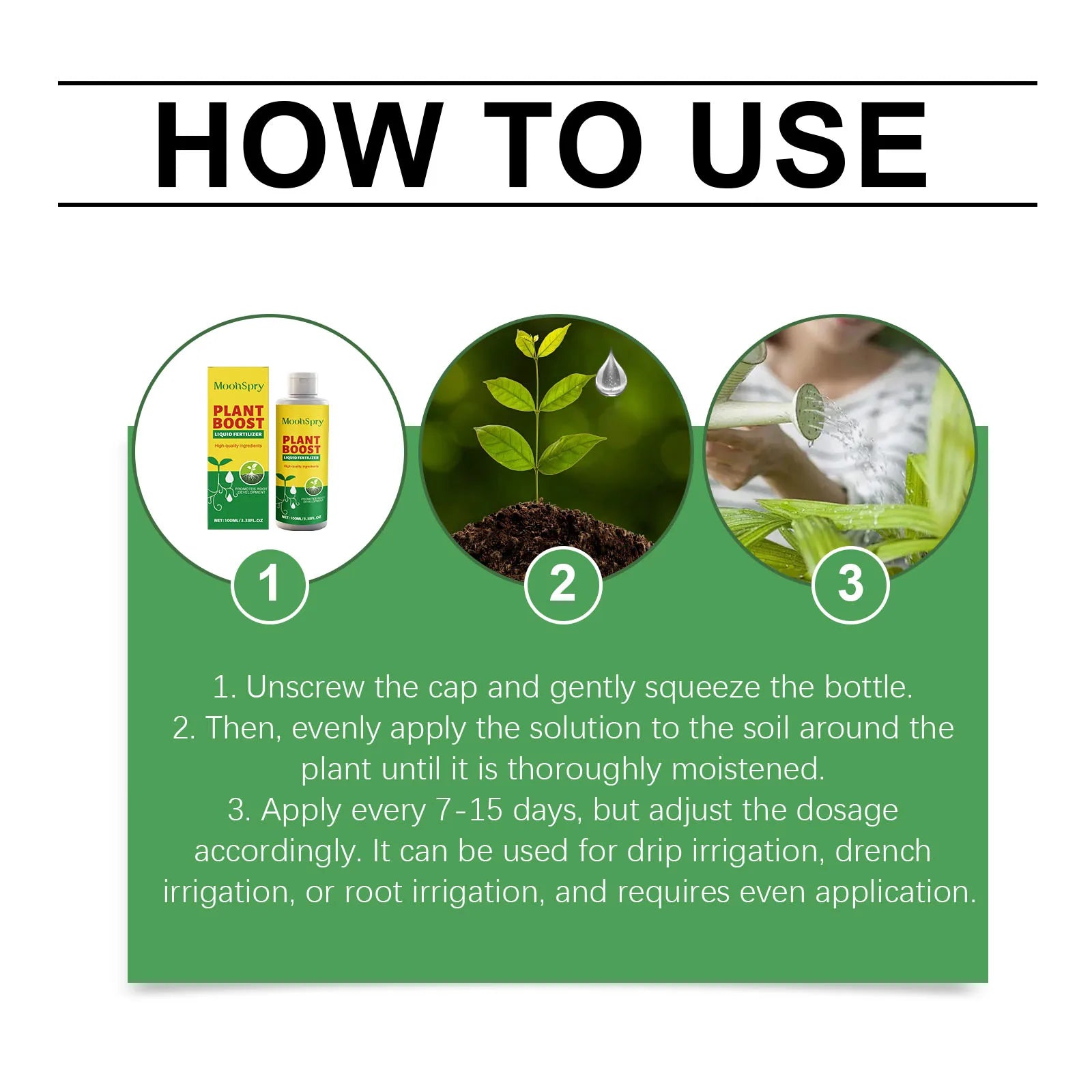 Plant Boost Liquid Fertilizer Enhancing Water Fertilizer Absorption Capacity Promote Healthy Plant Growth Plant Nutrient Liquid Qme