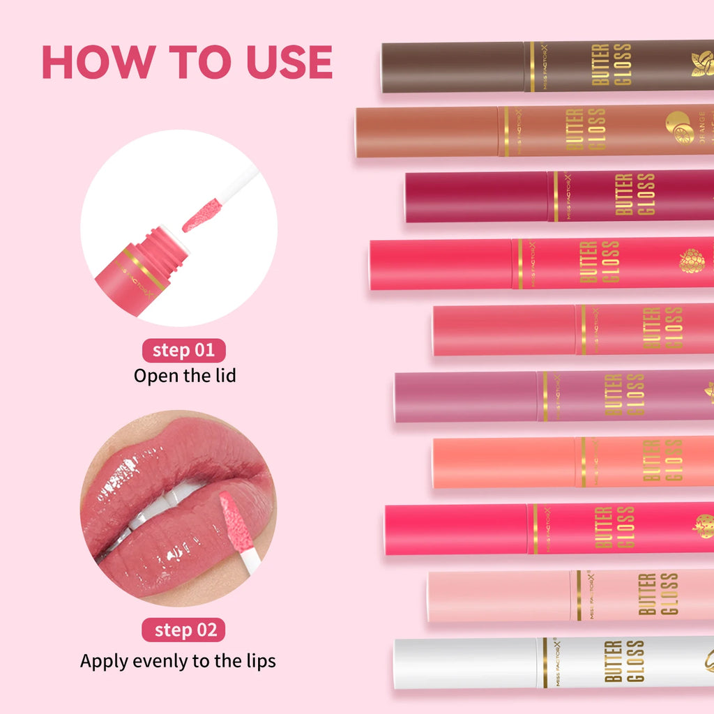 20PCS/Box 10 Flavors Colored Lip Oil - Durable, Moisturizing, Nourishing, Shining, Color Rendering, Crack Resistant Qme