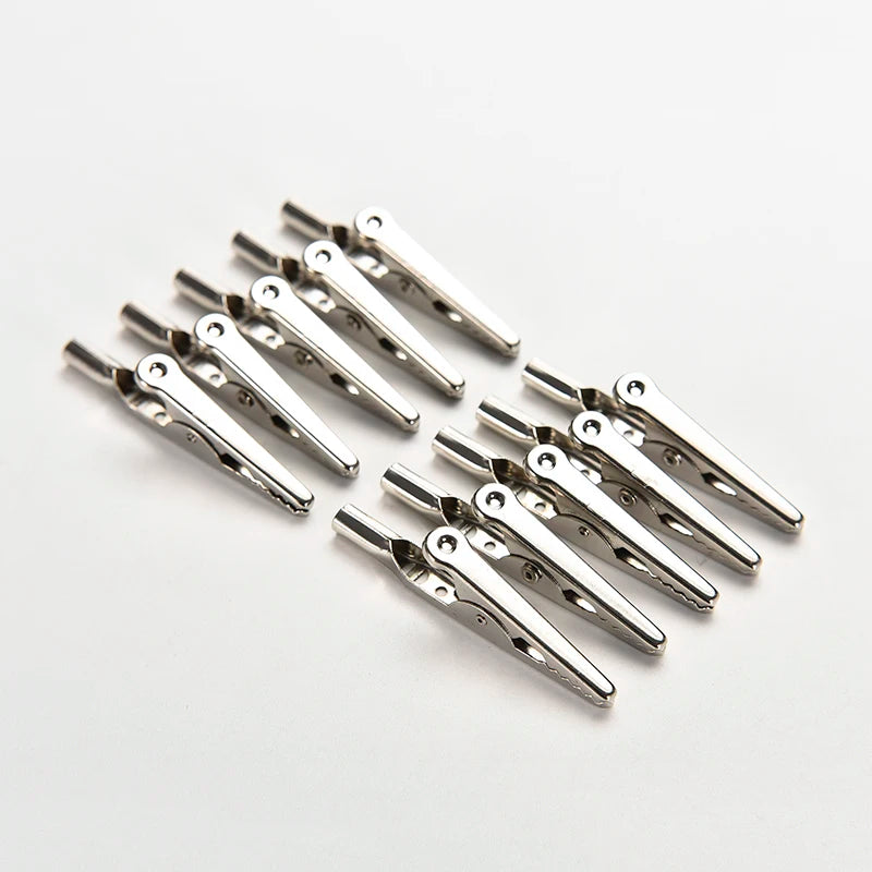 10A Alligator Crocodile Test Clips Banana Socket Probe Cable Lead Qme