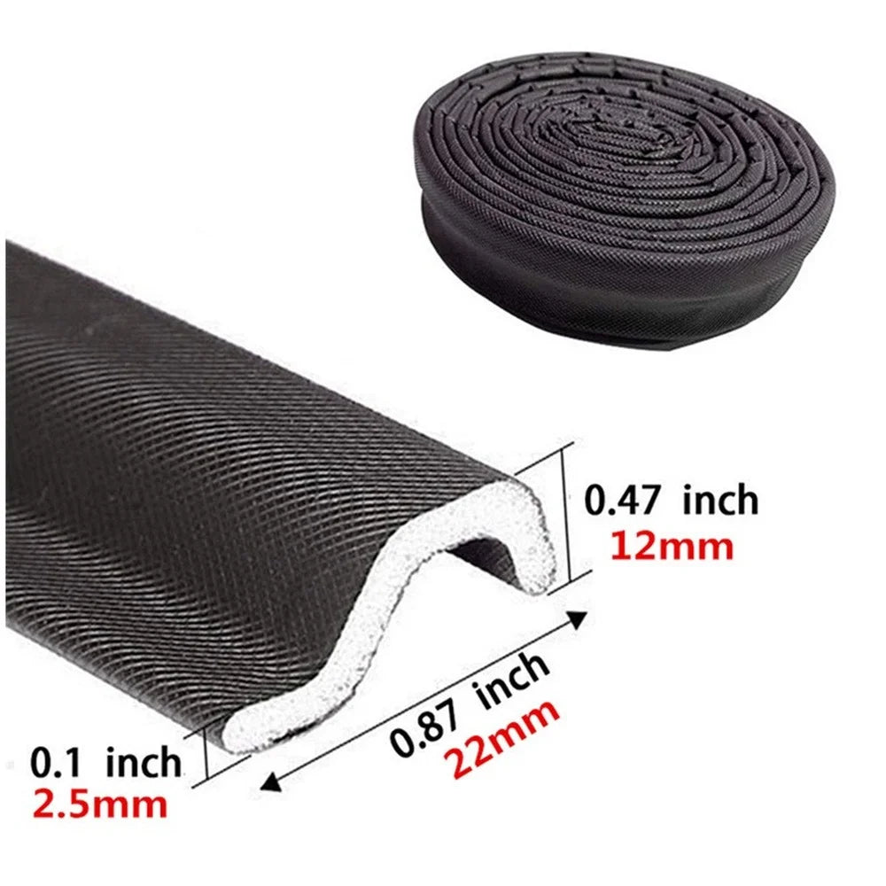 10M Self Adhesive Foam Window Door Sealing Strips For Door Seal Windbreak Soundproof Gap Filler PU Sealing Tape Home Accessories Qme