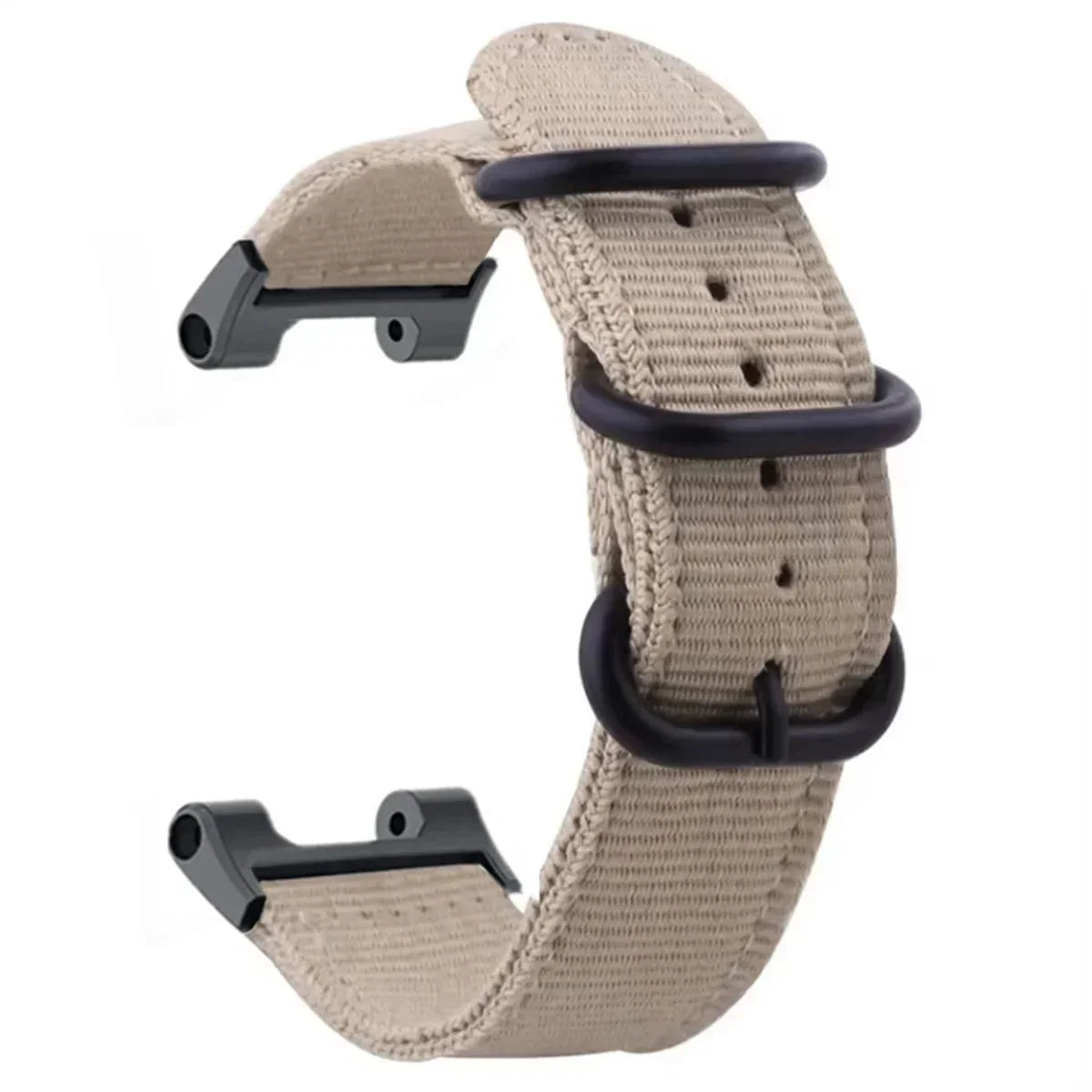 Nylon Band for Huami Amazfit T-rex 3/2 pro Watch Strap for Huami Amazfit T-rex Ultra Sport Belt Smartwatch Bracelet Accessories Qme Beige T-Rex or T-Rex Pro
