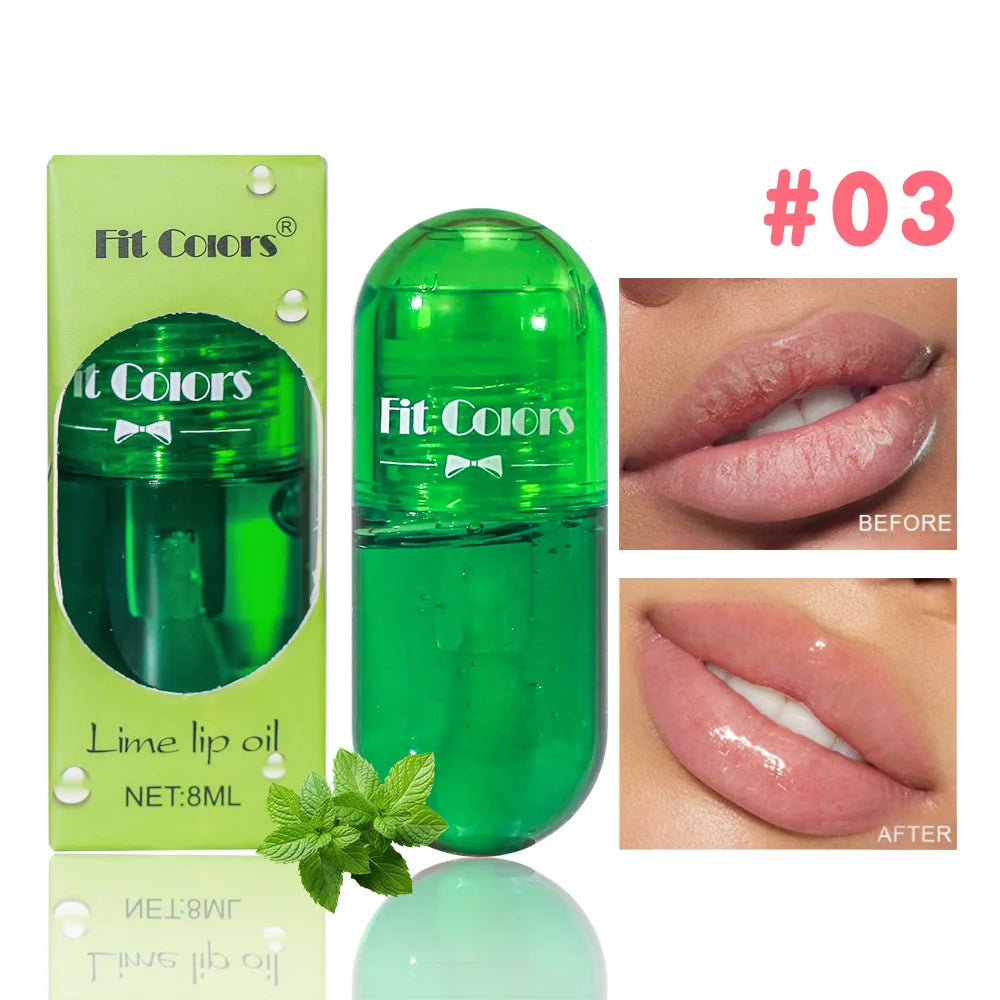 Mini Capsule Color Change Lip Gloss Lip Oil Makeup Glitter Moisturizing Transparent Shiny Glossy Nutritious Liquid Lipstick Qme 03