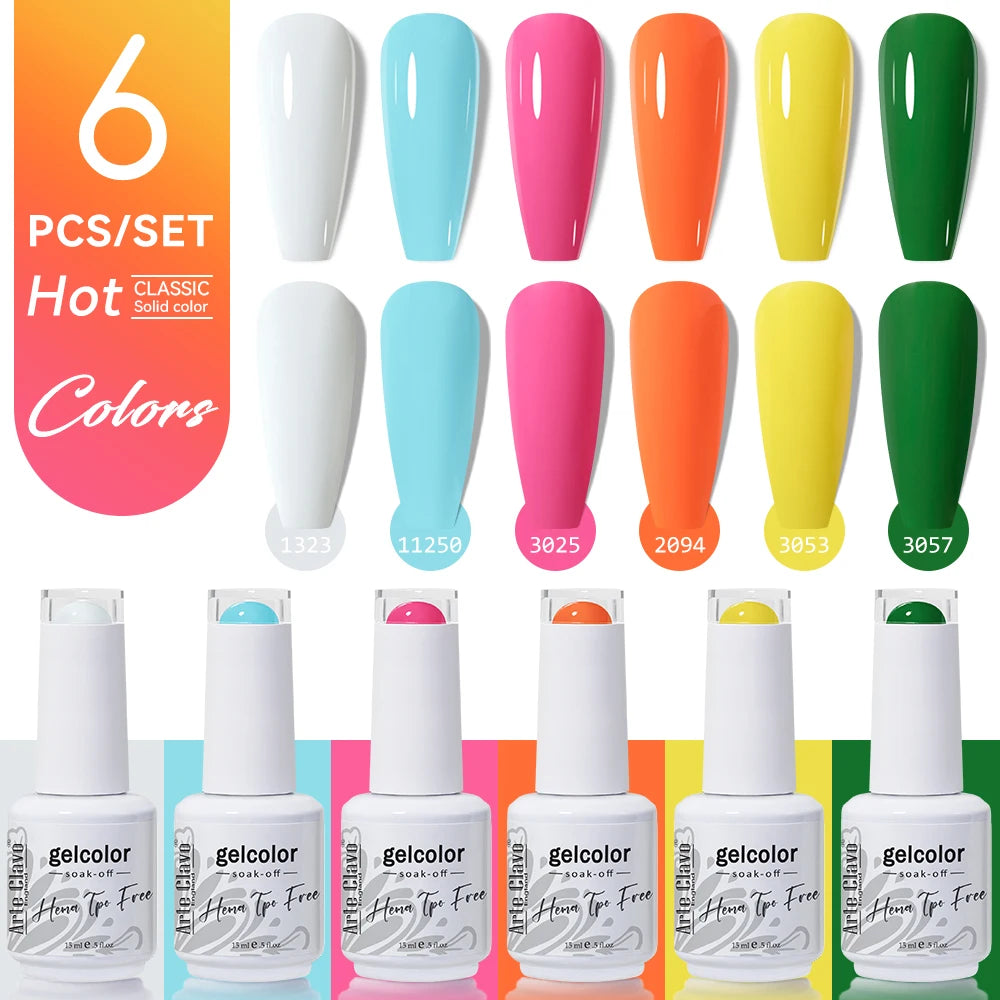 Arte Clavo Gel Nail Polish Milk Tea Popular UV Lamp Soak Off Art DIY Qme AC-ZBZH69-6B