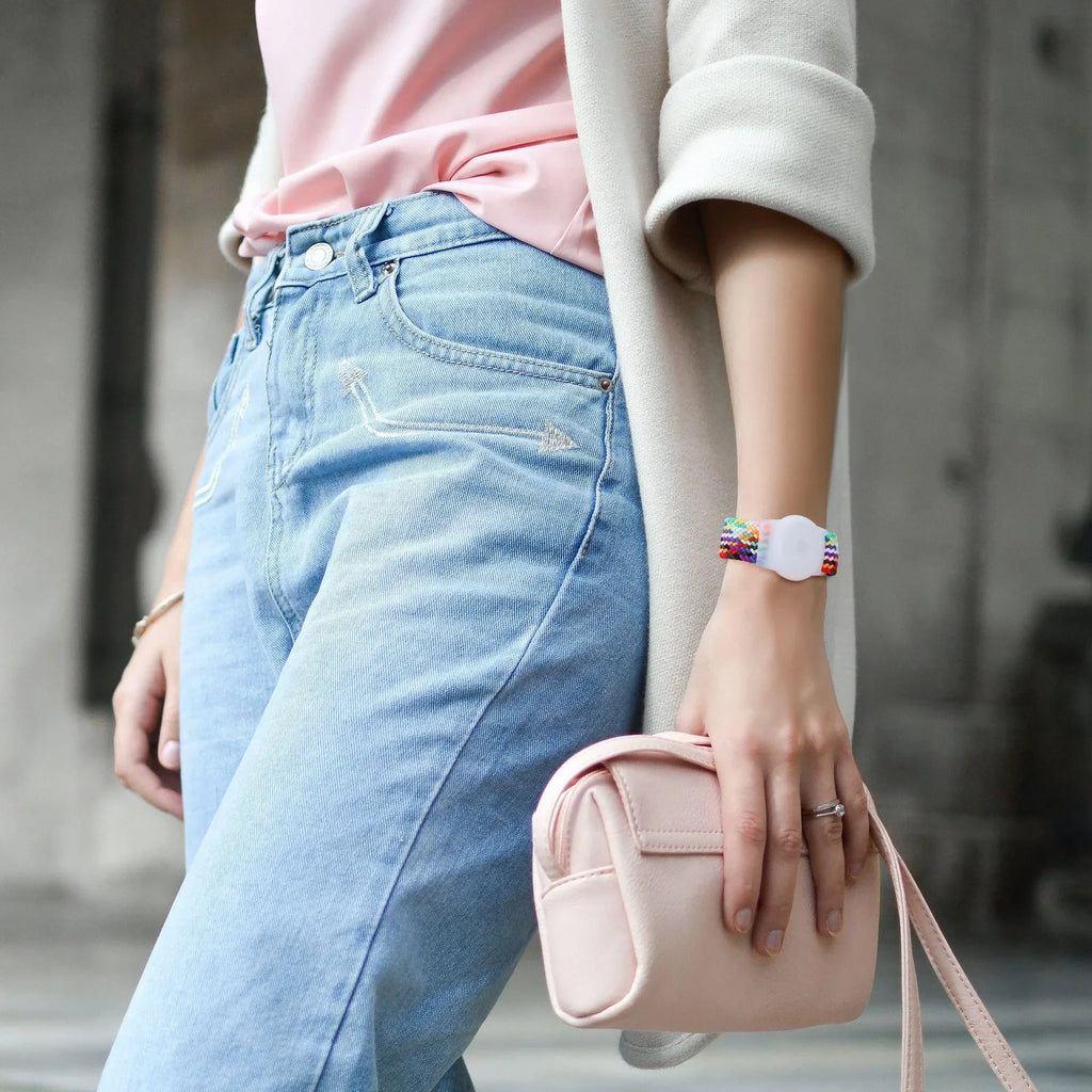 A Nylon Watch Strap for Apple Watch with Scratch-Resistant Protective Cover Replacement Accessory for Adults And Kids Qme