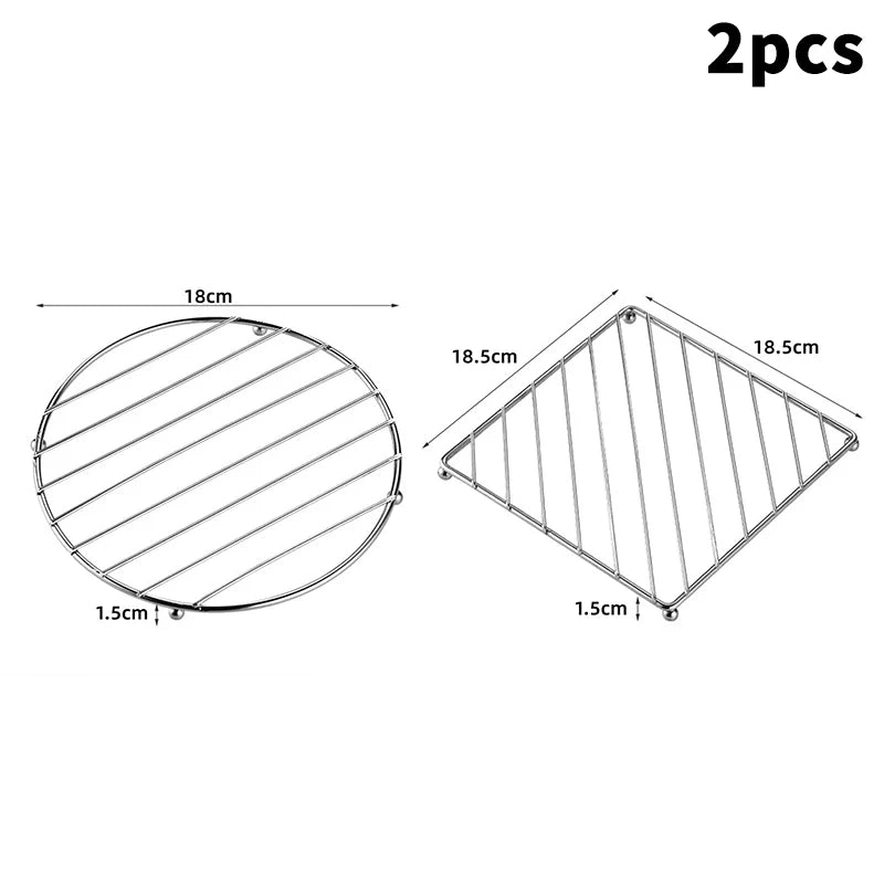 Metal Pot Mat Coasters Heat Insulation Pad Bowl Dish Casserole Table Qme 0 C