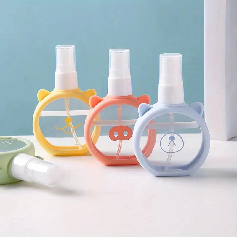 Disinfection Alcohol Fine Makeup Bottle Cute Silicone Cover Perfume Qme