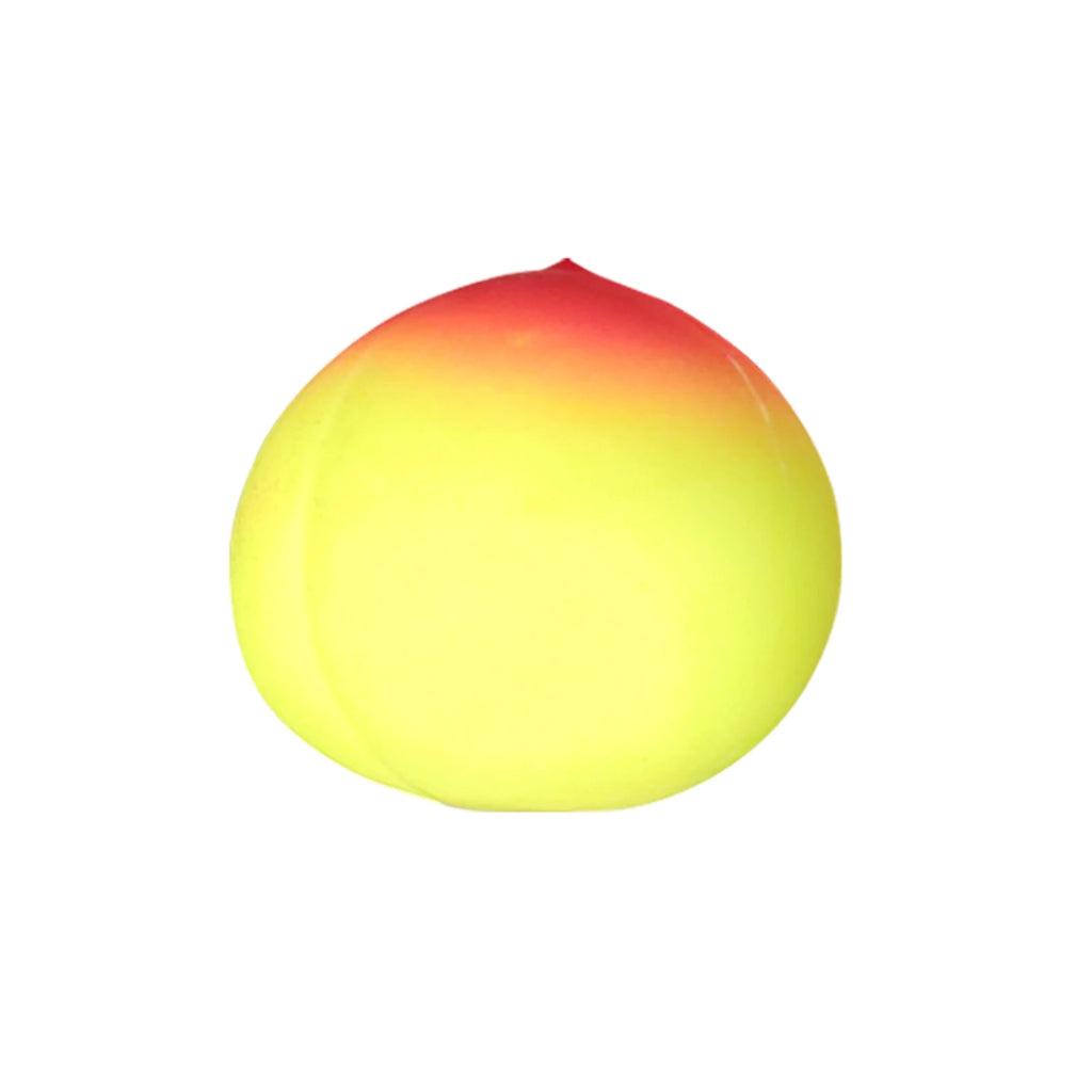 Realistic Fake Peach Soft Slow-rising Sensory Play Fun Toys Daily Stress Relieve Fidget Toy for Adult Creative Party Decoration Qme Yellow One Size